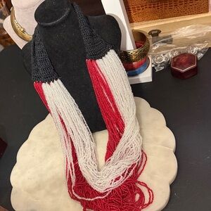 HUGE & HEAVY SEED BEAD NECKLACE